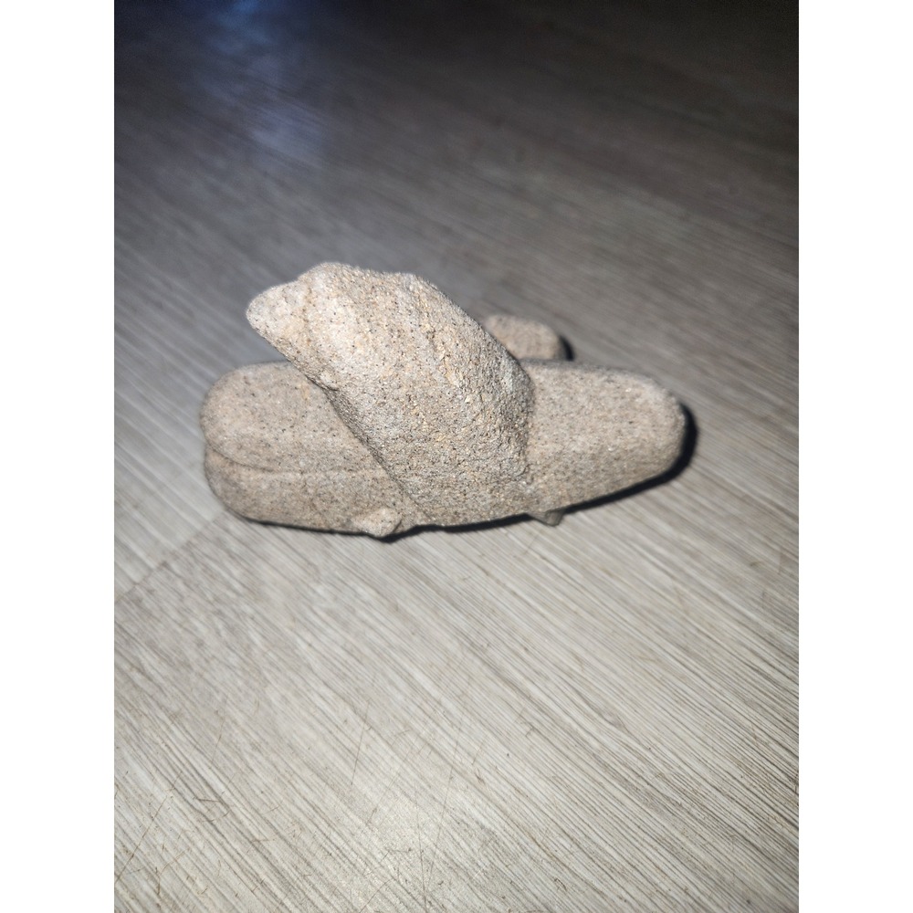 Natural Sandstone Gogotte Concretion Abstract Sculptural Mineral Specimen 3.5" - Picture 3 of 6